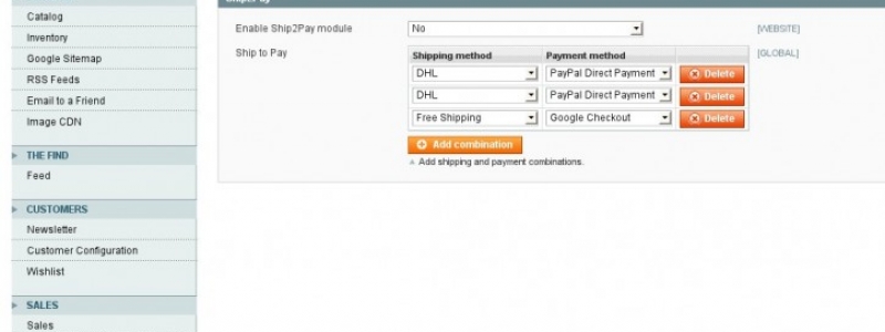Ship and pay combo Payment-Extension for Magento
